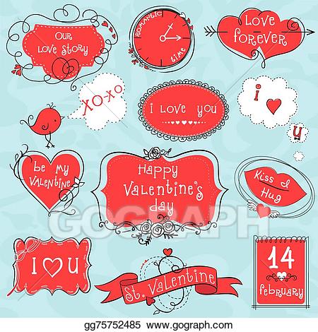 valentine clipart doodle