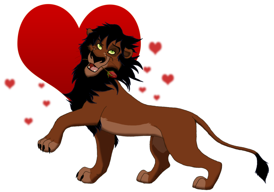 valentine clipart lion