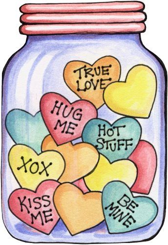 Valentine clipart mason jar. Free printable could easily