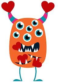 Valentine clipart monsters. S google search preschool