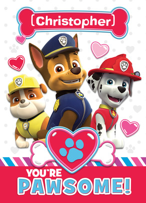 free paw patrol valentine svg cards