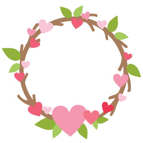 valentine clipart wreath