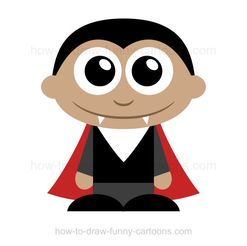 How to draw a. Vampire clipart simple