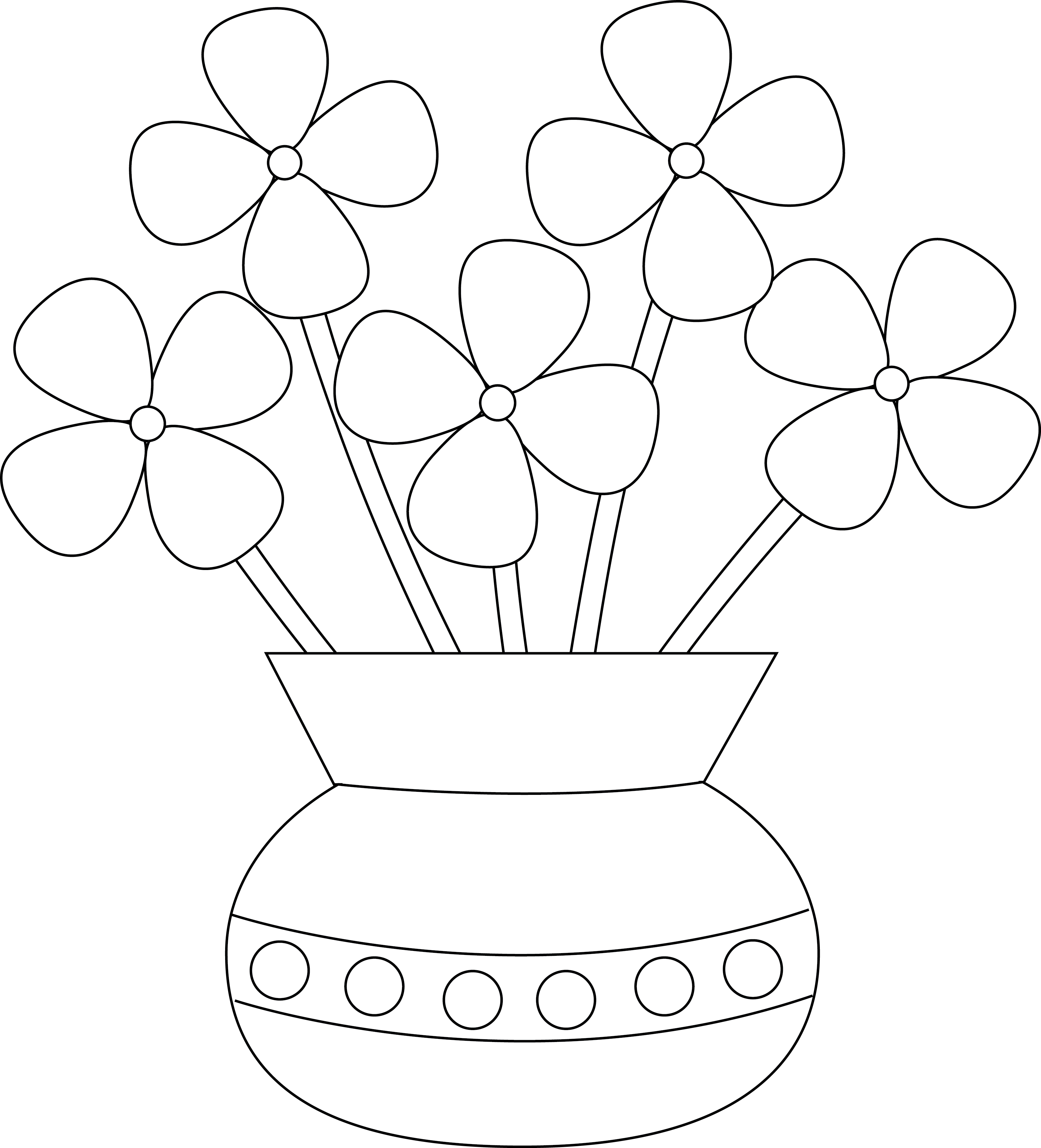 vase clipart 5 flower