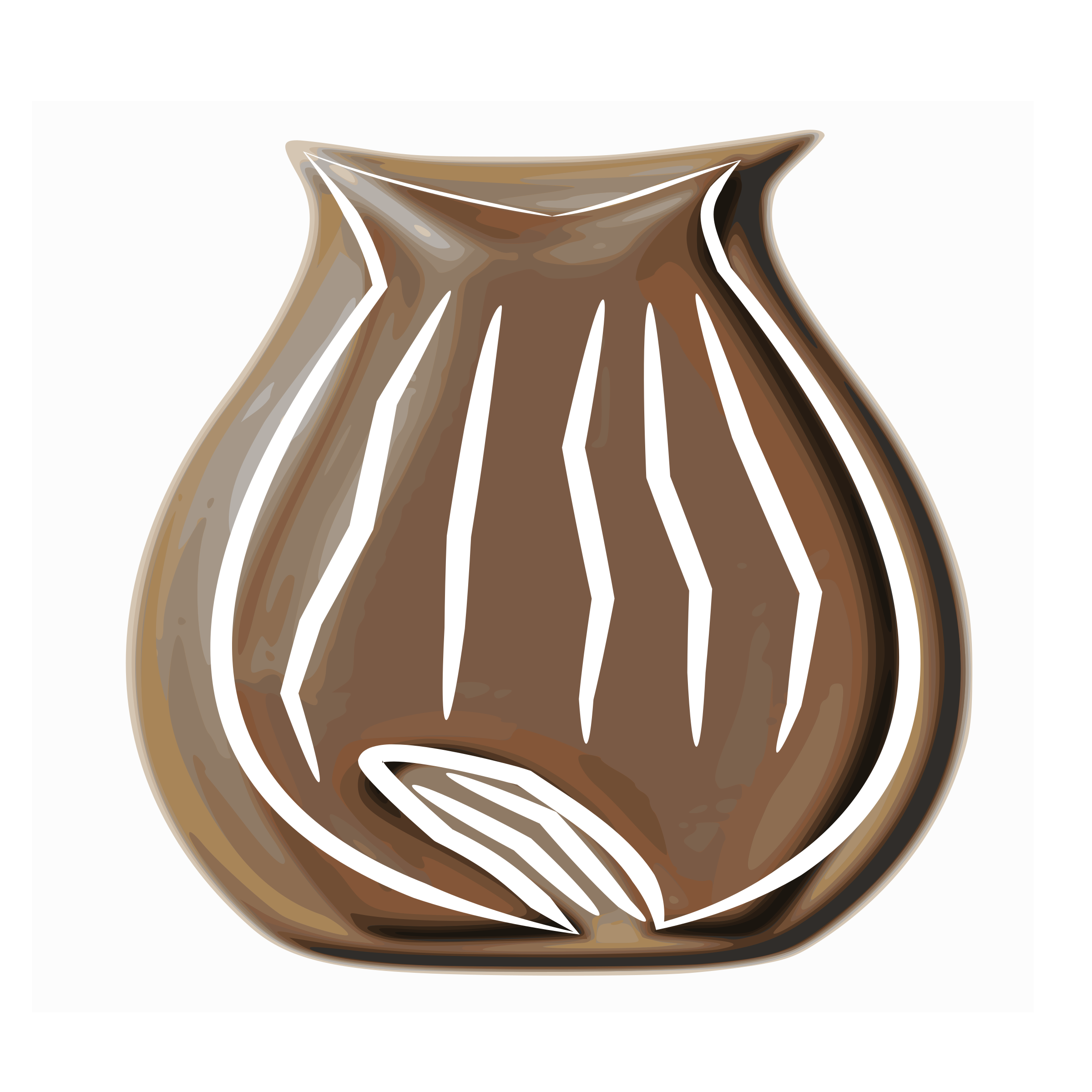 vase clipart brown