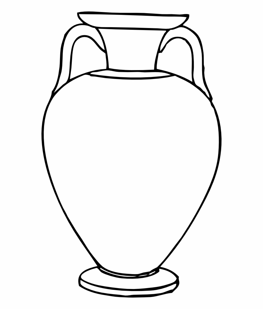 vase clipart coloring