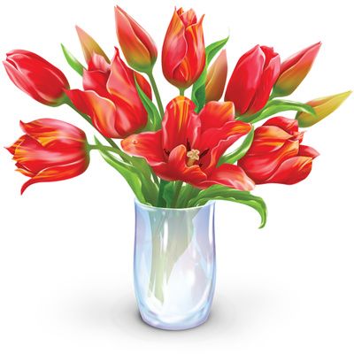 vase clipart floral arrangement