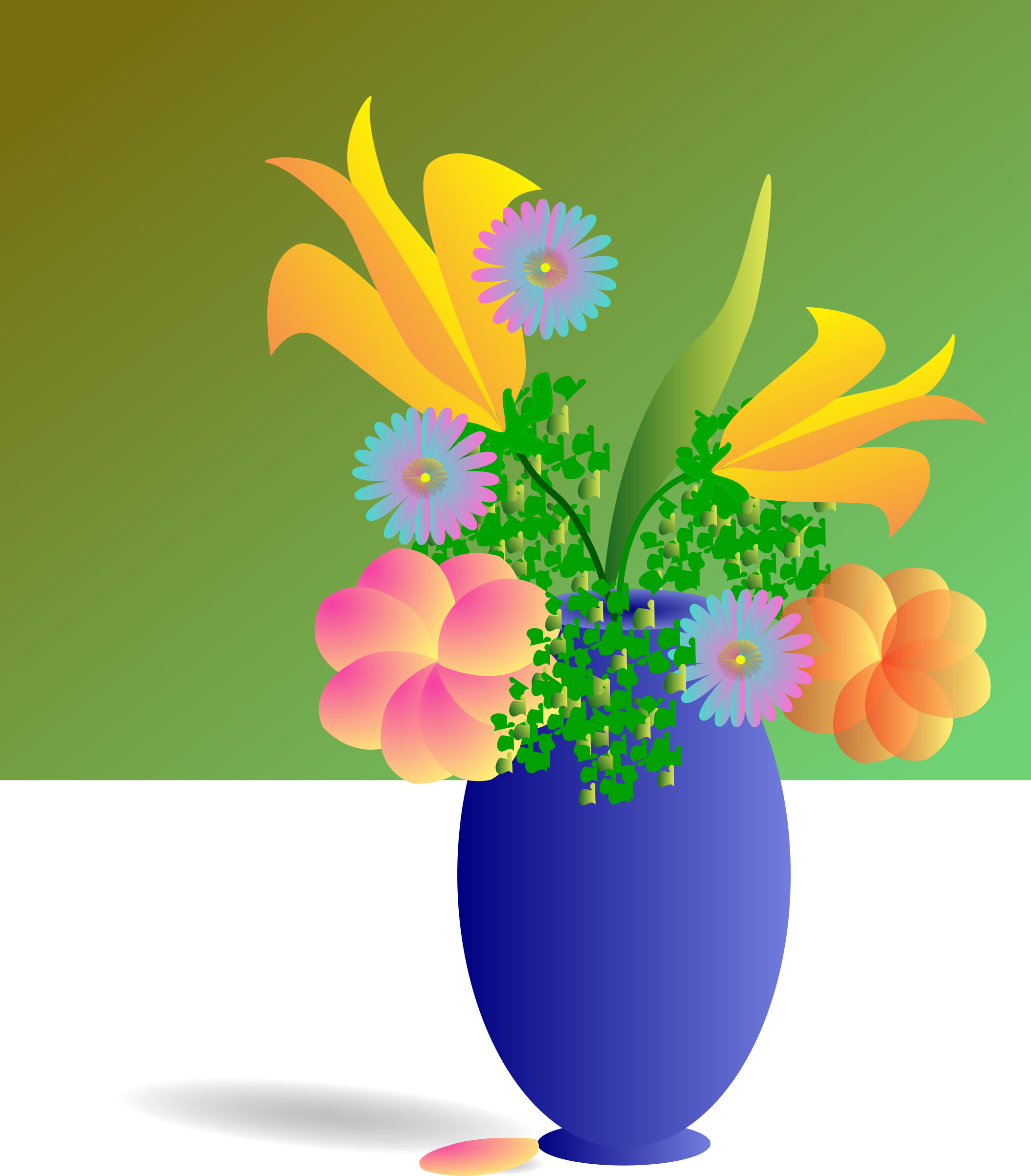 vase clipart flower boquet