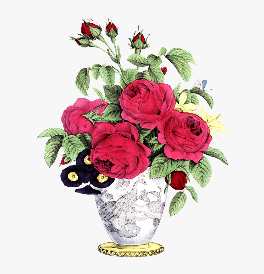 vase clipart flower boquet