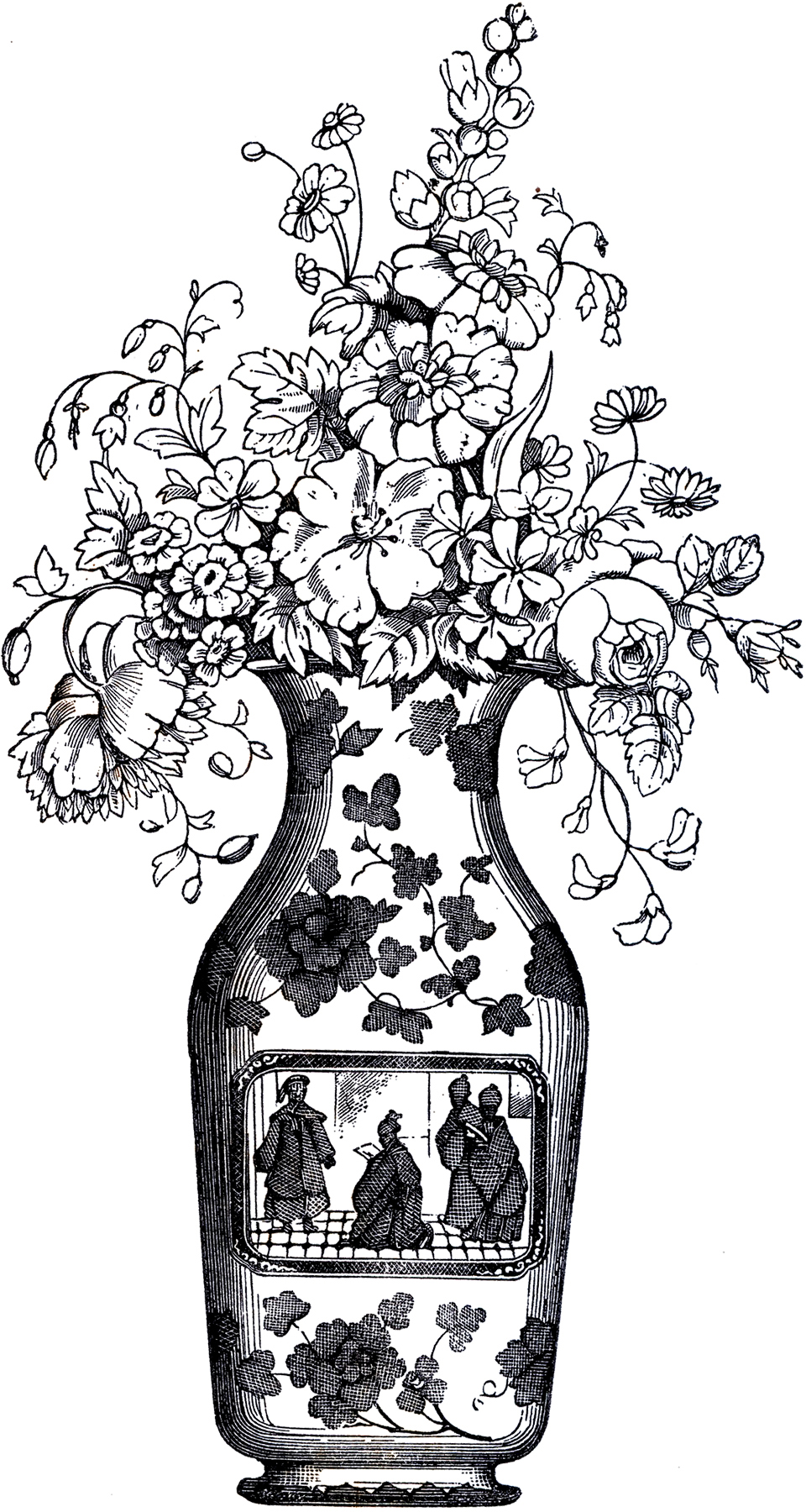 vase clipart vintage