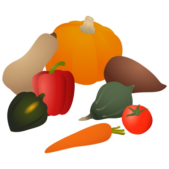 vegetables clipart orange vegetable