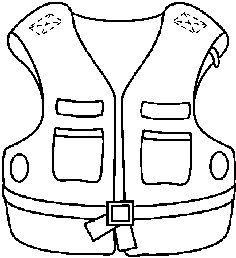 vest clipart coloring page