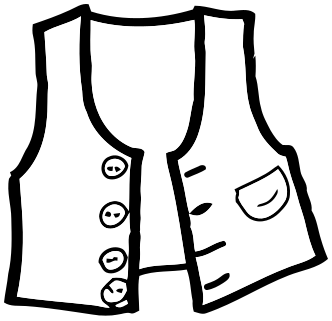 vest clipart outline