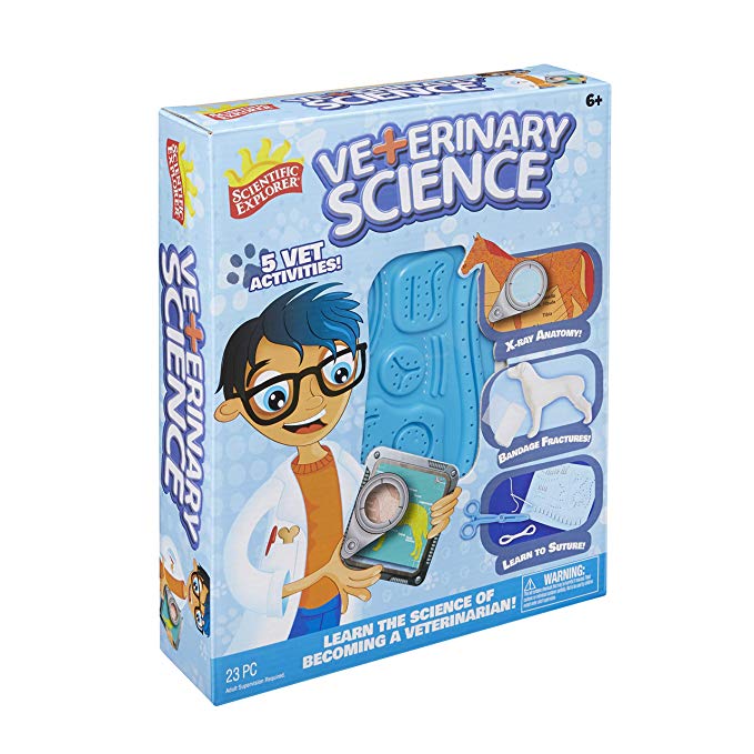 Scientific explorer veterinary kit. Veterinarian clipart science exploration