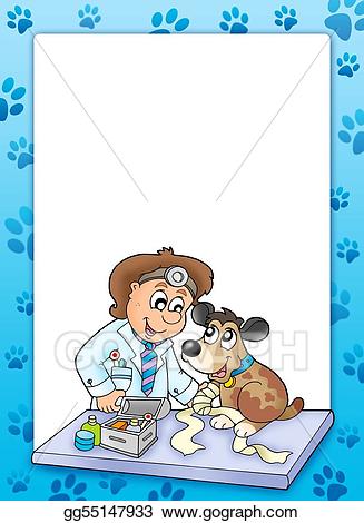 veterinarian clipart sick dog