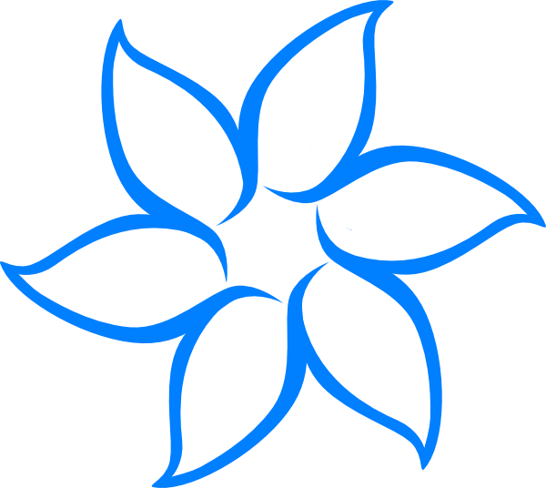 vines clipart blue flower
