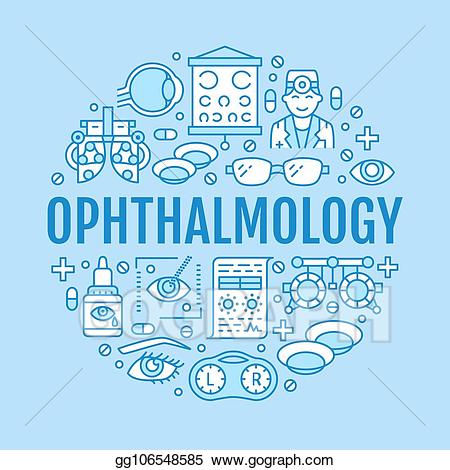Vision clipart eye health. Vector ophthalmology eyes care