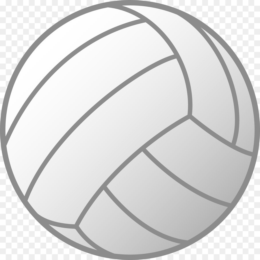 Cartoon ball football . Volleyball clipart grey