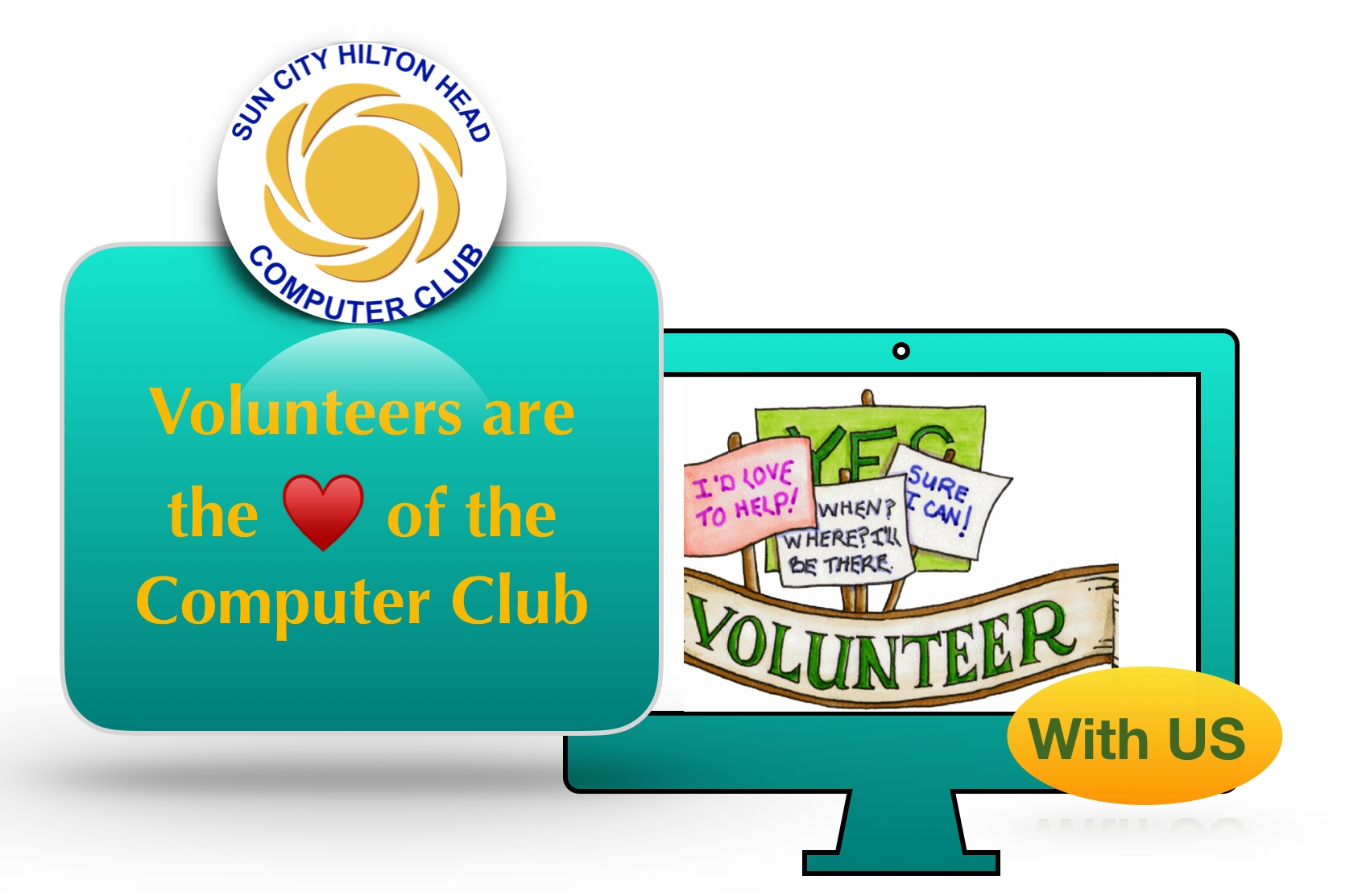 Volunteer opportunities sun city. Volunteering clipart club member