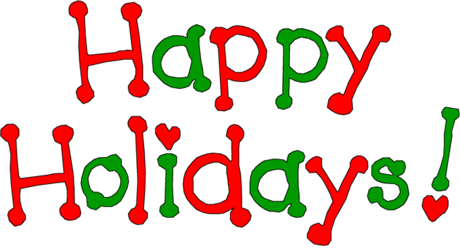 Volunteering clipart holiday. Happy holidays and thanks