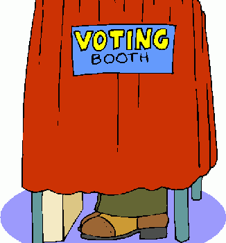 voting clipart polling place