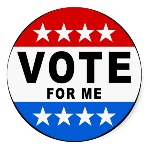 Voting clipart sticker. Vote for me stickers