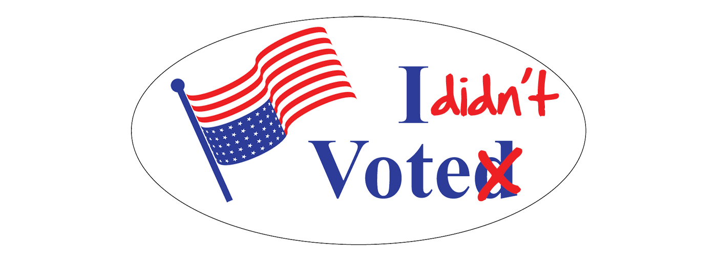 I didn t vote. Voting clipart sticker