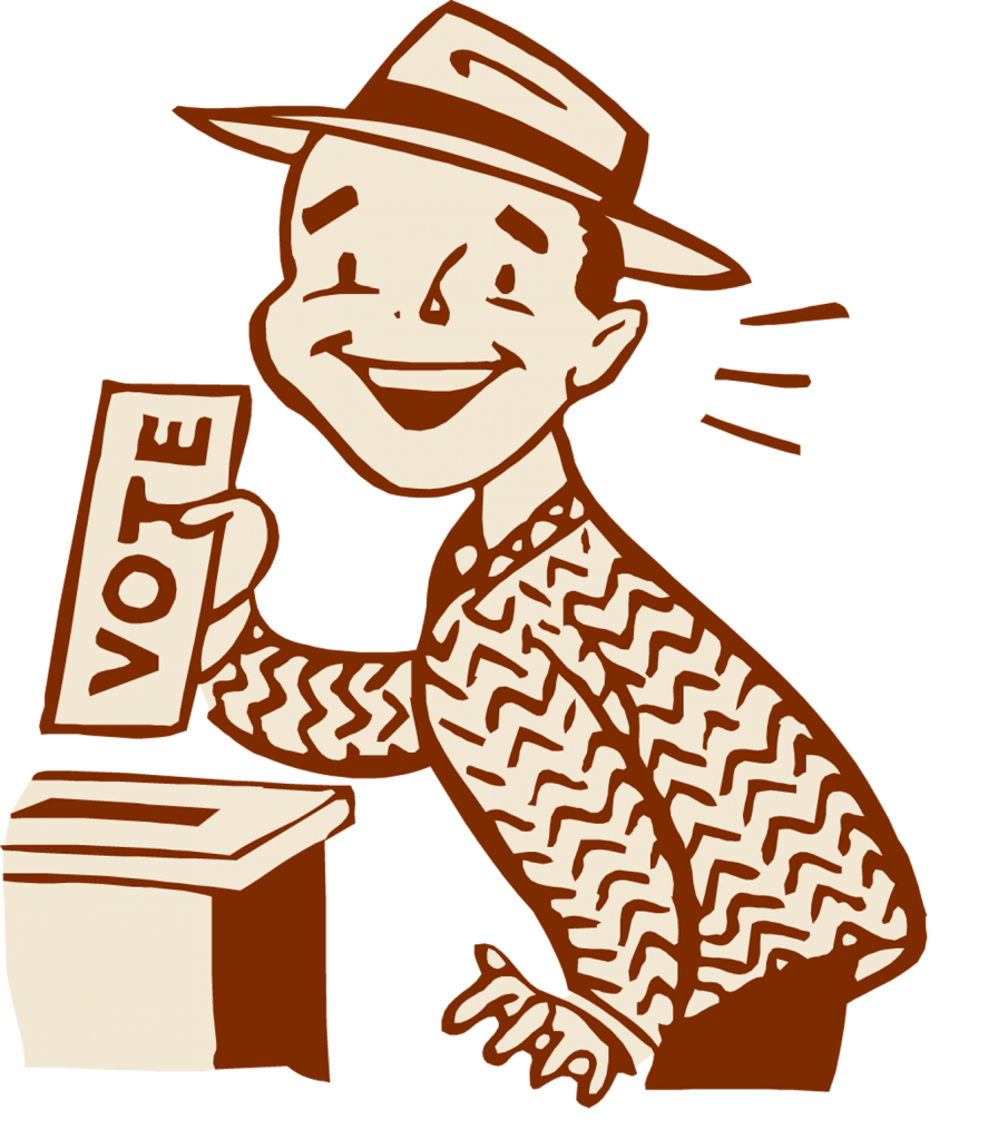 voting clipart vote button