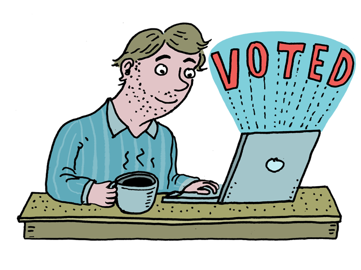 Voting clipart voting paper. Secure online union calling
