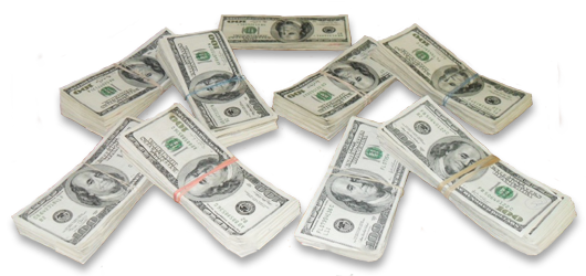 Wad of money png.  cash stacks for
