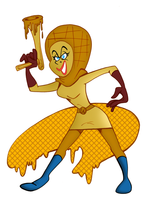  woman by granitoons. Waffle clipart angry
