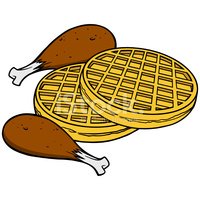 Waffle clipart chicken waffle. And waffles stock vectors