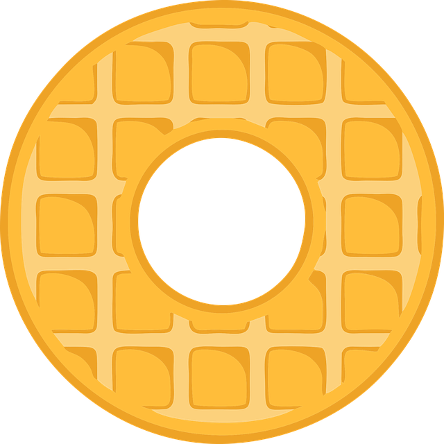 Waffle clipart circular. Free photo text font