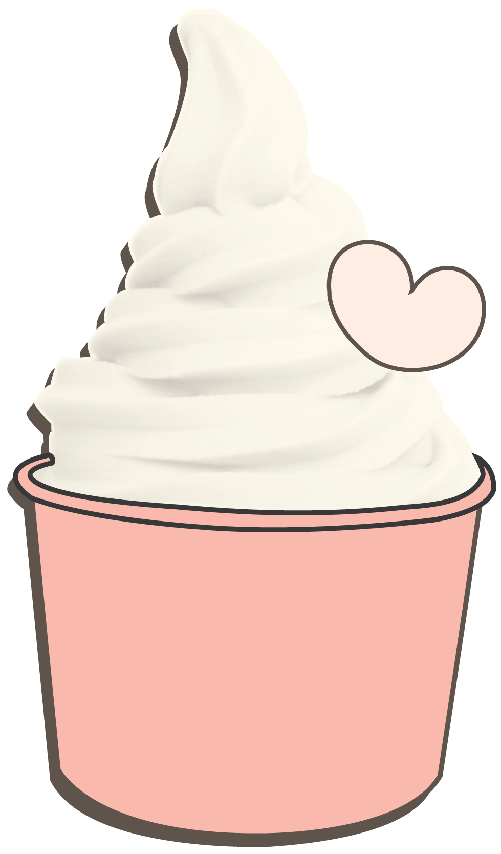 Sweetberry frozen gelato crepes. Yogurt clipart yogurt cup