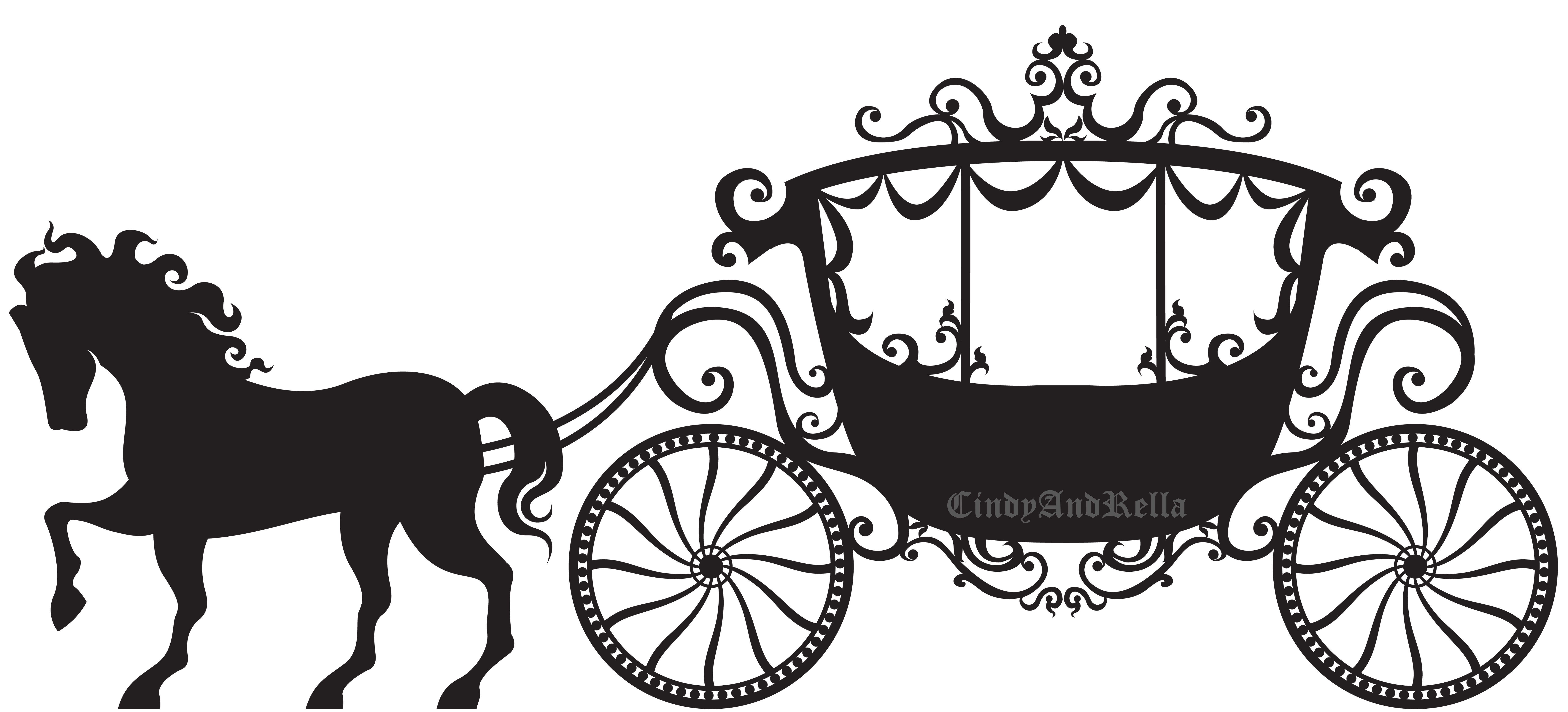 Wagon clipart horsecart. Flower cindyandrella
