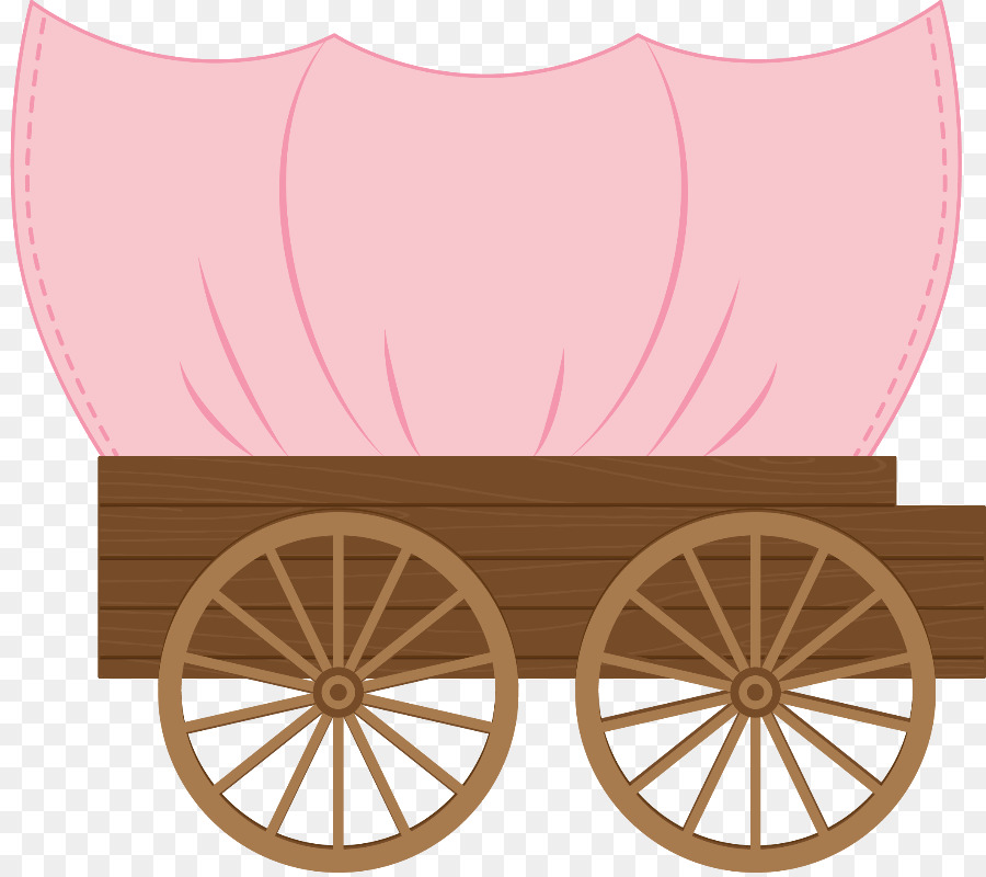 Bicycle cartoon illustration . Wagon clipart pink