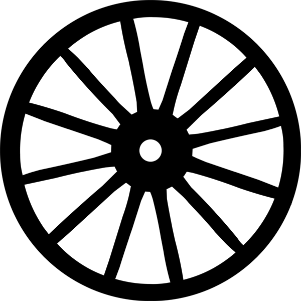 Wheel . Wagon clipart svg
