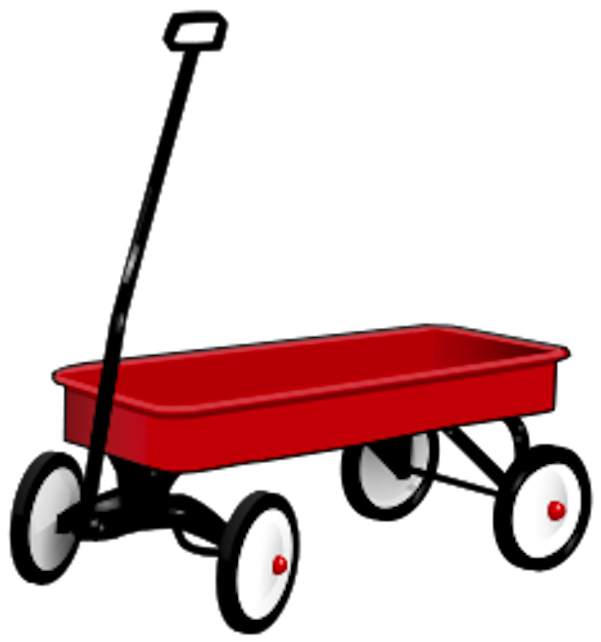 Red clip art pictures. Wagon clipart