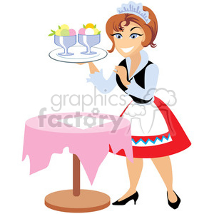 Royalty free images graphics. Waitress clipart animated