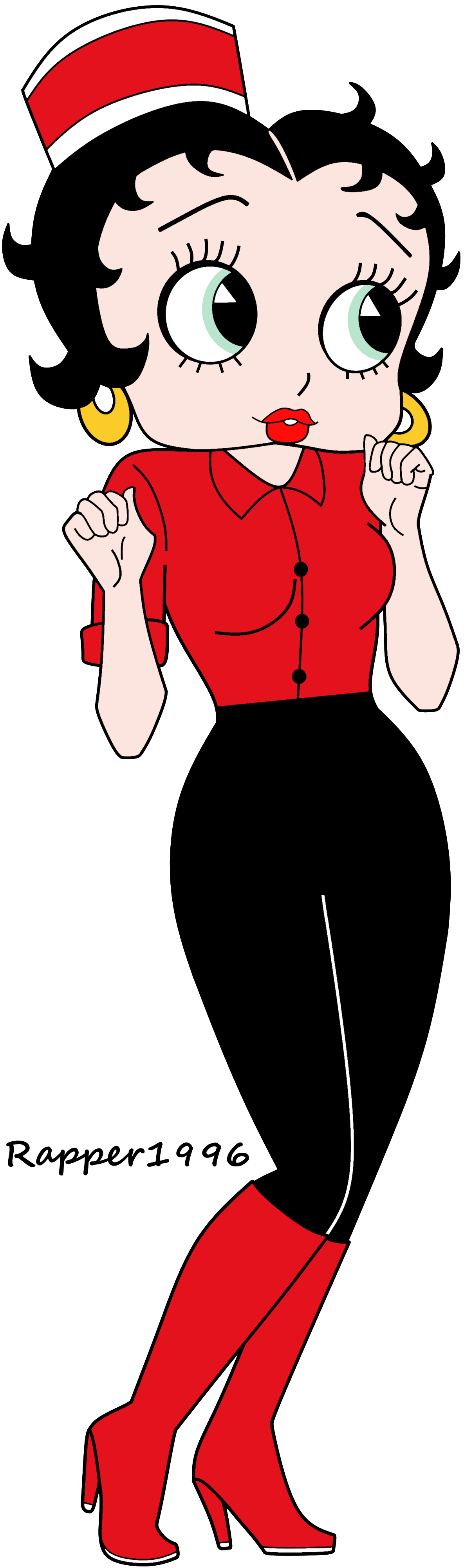 Anime render by rapper. Waitress clipart betty boop