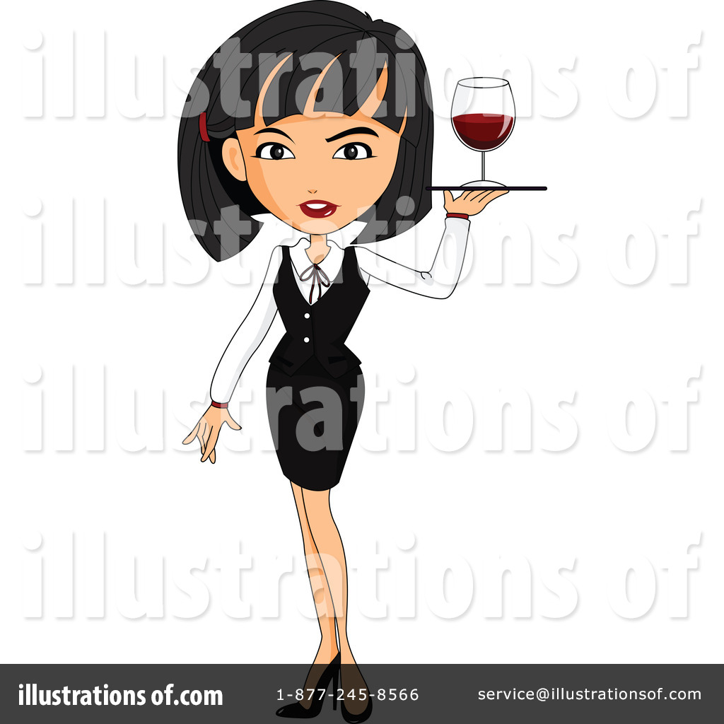 Illustration by graphics rf. Waitress clipart cocktail waitress