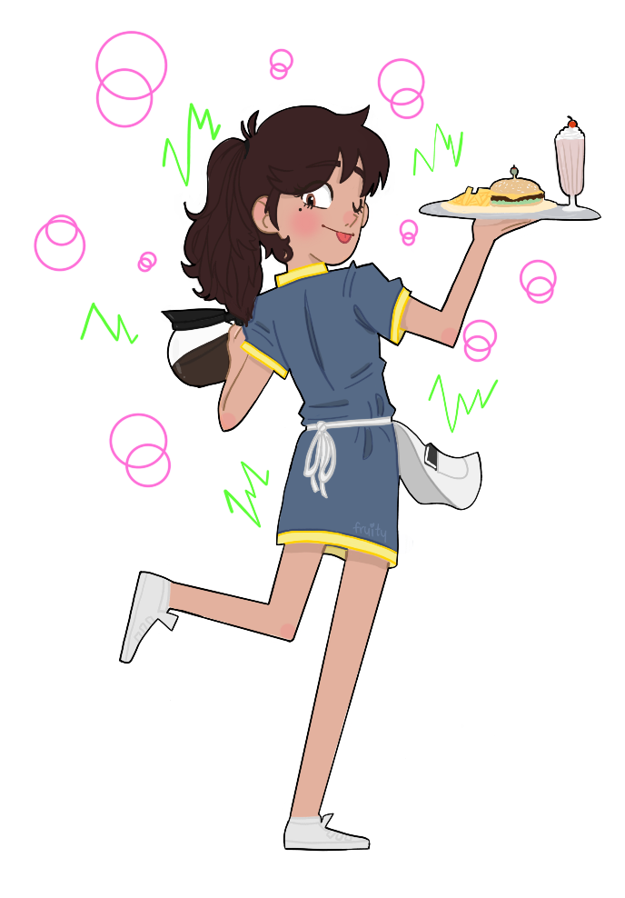 Marco by fruityscribbles on. Waitress clipart comic
