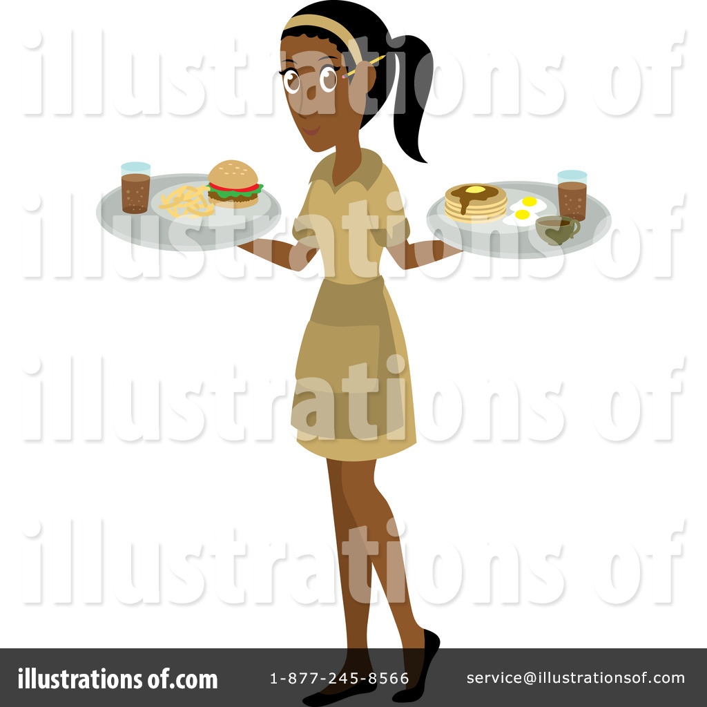 Illustration by rosie piter. Waitress clipart hispanic person