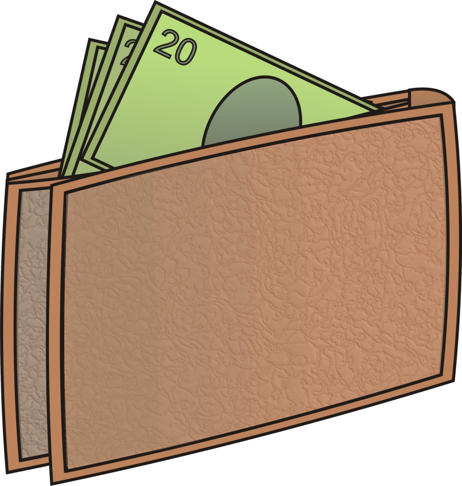 wallet clipart full wallet