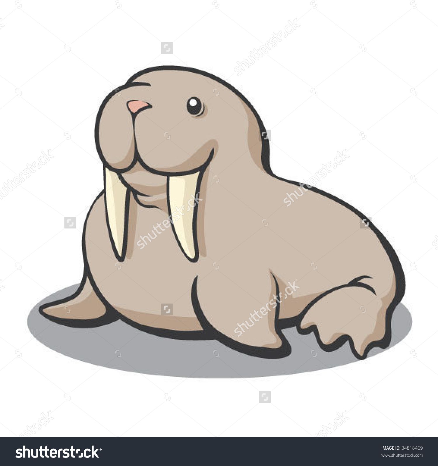 Image result for cute. Walrus clipart baby