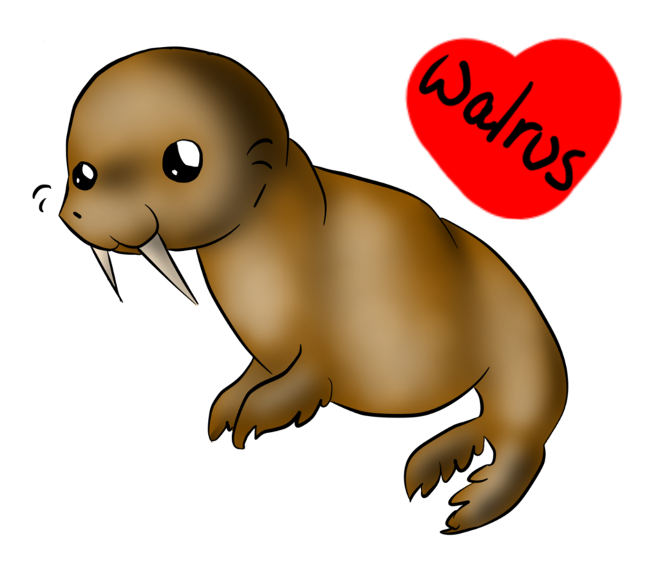Chibi by dontmineit on. Walrus clipart sea lion