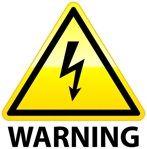 Warning clipart. High voltage png clip