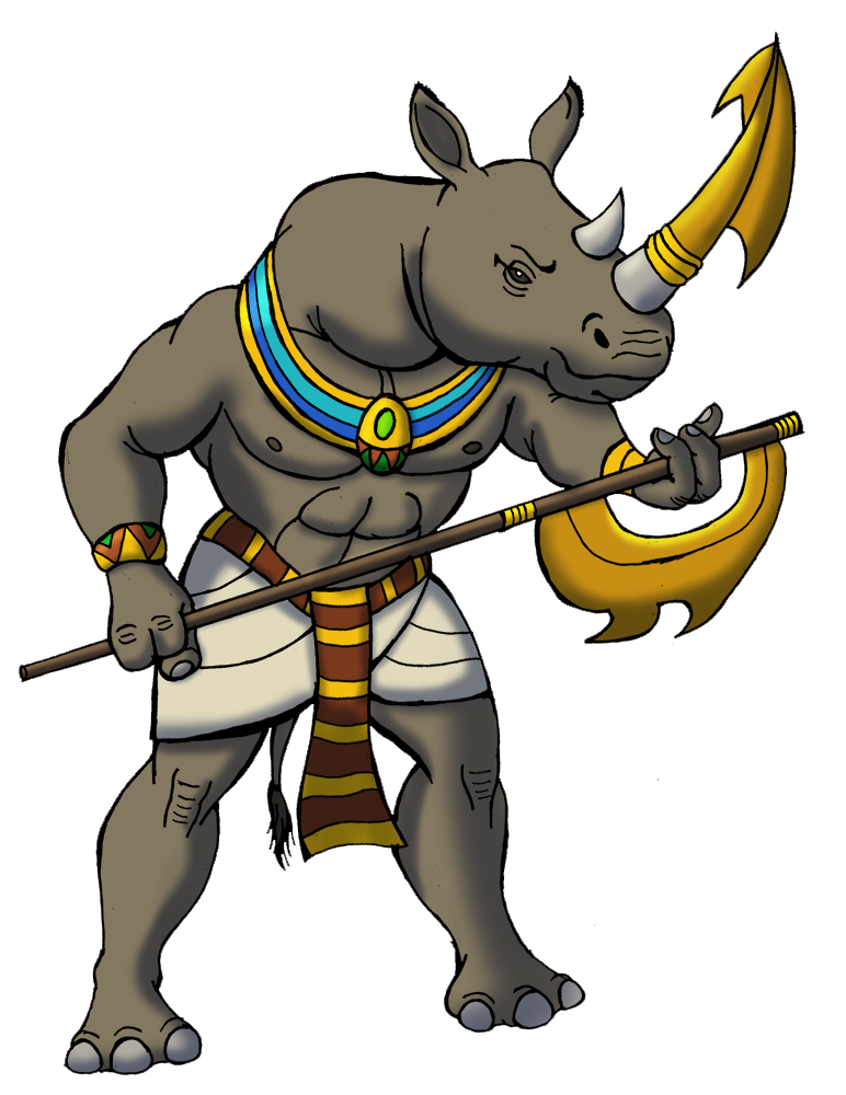 Warrior clipart ancient warrior. Rhino tyrannoninja s art