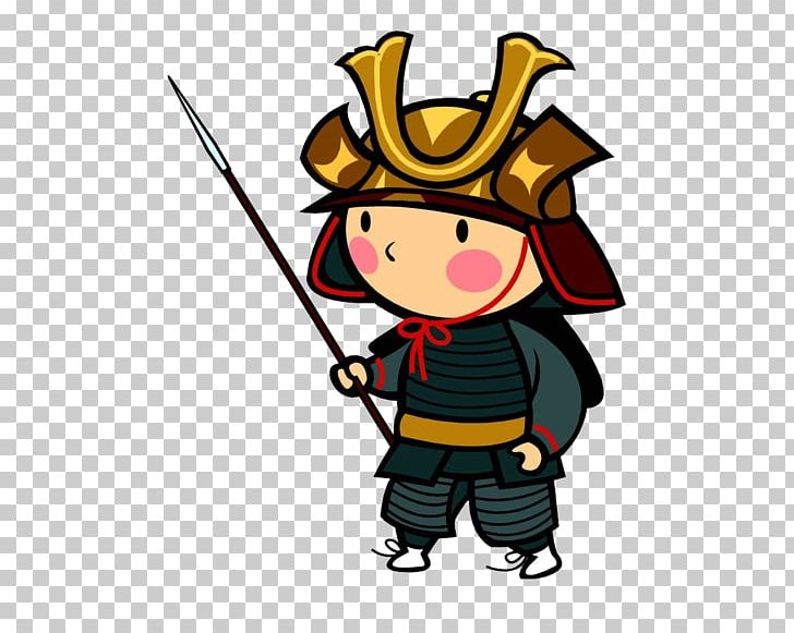 The woman samurai feudalism. Warrior clipart child
