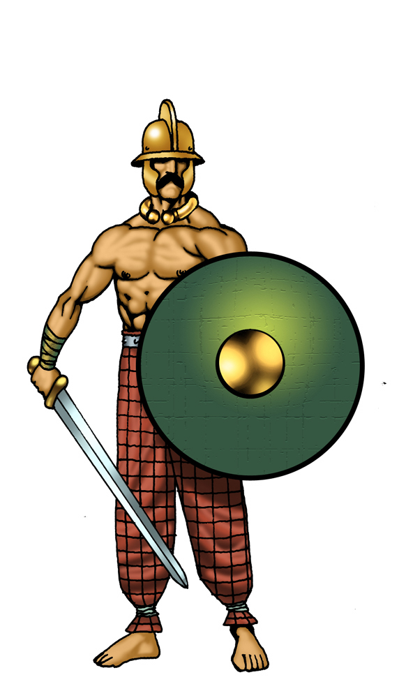 Warrior clipart clip art. Scottish library 